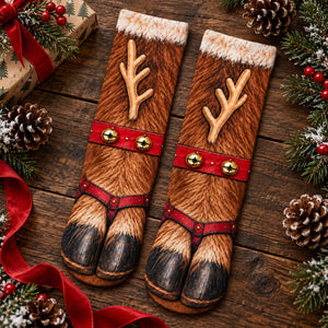 Santa Feet Funny Gift For mily - Personalized Crew Socks -  Personalized Best Friend Gifts, Besties, Sisters, BFF 370744c3-368b-48a1-a09d-80e556955623-3.jpg