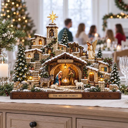 Personalized Nativity Christmas Village Wooden Block, Custom Family Holy Night Decor, Religious Christmas Winter Festive Home, Xmas Gift 3713aa7f-0060-4ff7-9c09-9b881cb60b1a-ghgh-25-.webp