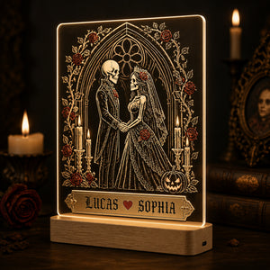 Gothic Skeleton Lovers Night Light – Personalized Names - Personalized 3D LED Light Wooden Base 3714f514-34d9-4030-b35b-e519199b88a5.jpg