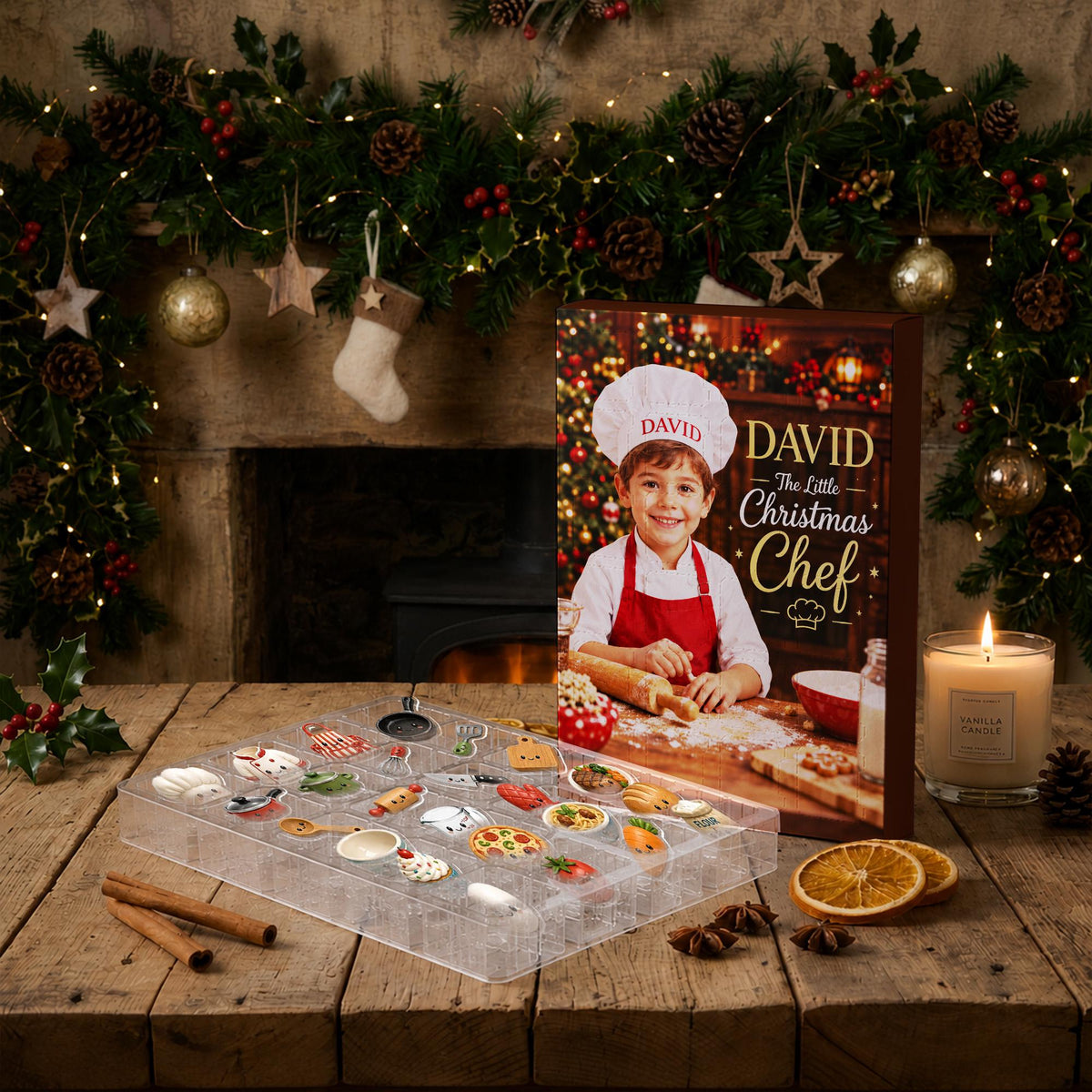 Personalized Christmas Chef Advent Calendar: 24-Day Blind Box Charms, Custom Name 3725d890-706b-4604-b0fe-1cd1fe88b74e-il_fullxfull.8546330665_llzr.jpg