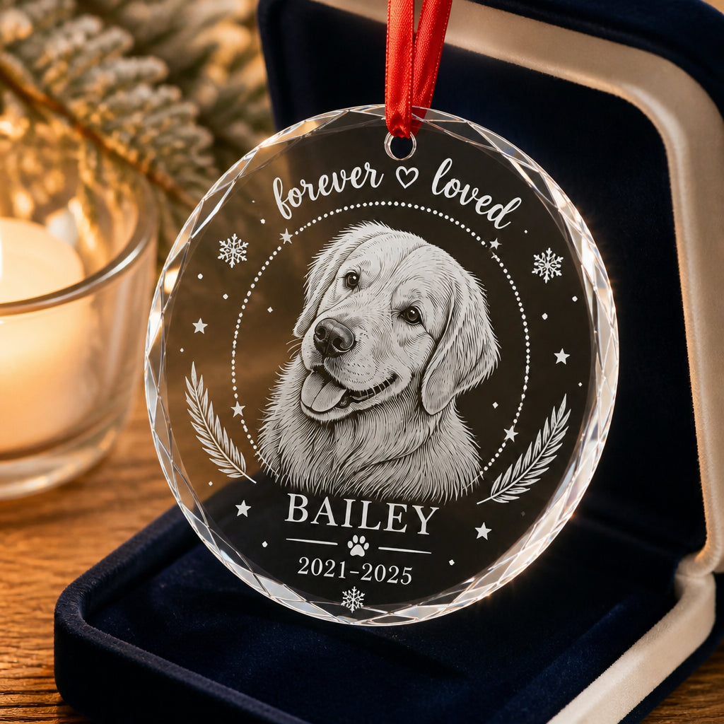Pet Memorial Crystal Ornament – Upload Photo, Name & Years - Personalized Crystal Ornament 372707f9-e9c4-41dc-8311-148eba4db9de.jpg