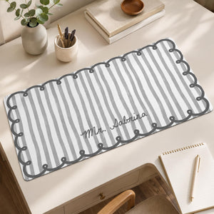 Custom Name Scalloped Stripe Desk Mat, Pastel Stripe Keyboard, Wavy Edge Preppy Workspace Decor, Gift for Teacher, Back to School Gift 3729d2d5-ac9e-43c8-9c91-3e27d0593196-15.jpg