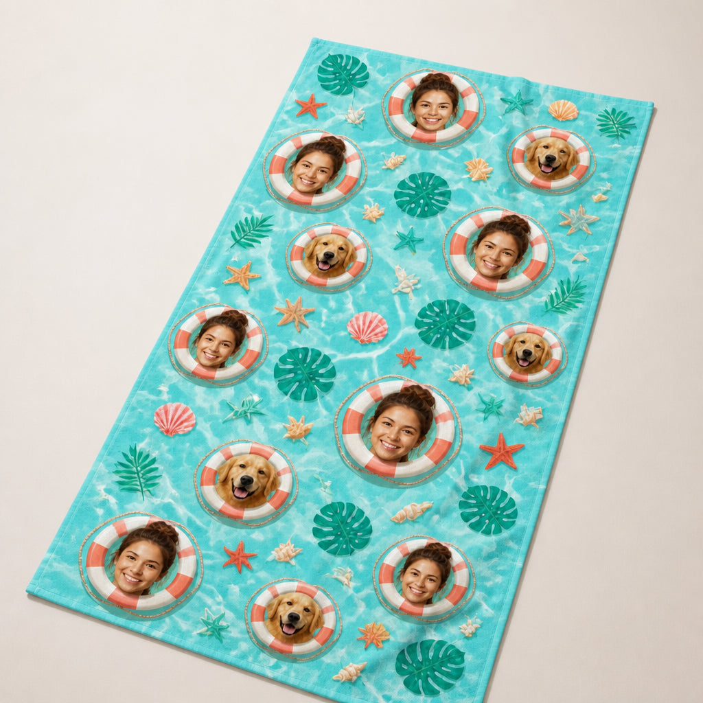 Custom Faces + Pet Tropical Beach Towel - Personalized Beach Towel 372cb1a5-b79a-41f3-8846-e6ae2e62c9d7.jpg