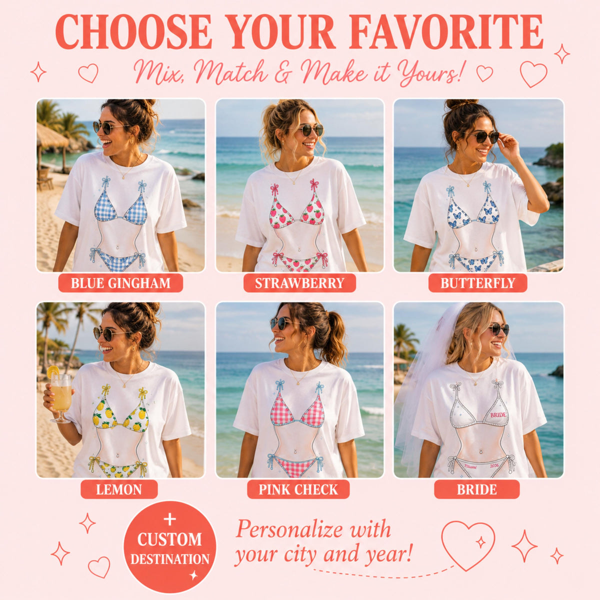Bachelorette Bikini Tee | Beach Bachelorette Shirt | Bride Bikini T-Shirt | Girls Trip Tee | Oversized Beach Tee | Custom Destination Tee 3739a513-274e-4105-aa28-f6f4f61d70ec-8.jpg