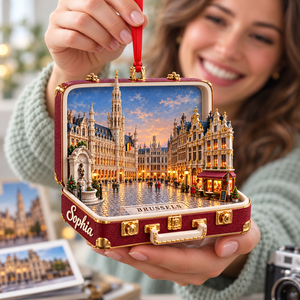 Personalized 3D Brussels Grand-Place Suitcase Christmas Ornament – Belgium Travel Souvenir & Gift for Brussels Lovers 37593b26-d88d-4059-afef-c0d953416be5-Sophia-s-Brussels-Grand-Place-Keepsake-2.png