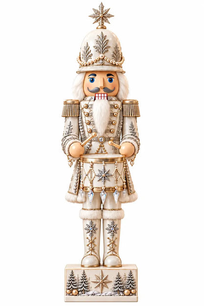 White Christmas Nutcracker Wooden Block, Elegant Winter Soldier Shelf Decor, Neutral Holiday Figurine, Christmas Mantel Decor 3759c375-820a-412a-a770-e513bc2e7705-gfhjngg-3-.webp