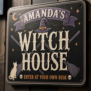 Personalized Witch House Metal Sign - Enter At Your Own Risk - Personalized Metal Sign 376ad206-83d8-447c-80e6-d92c7b3842bd.jpg