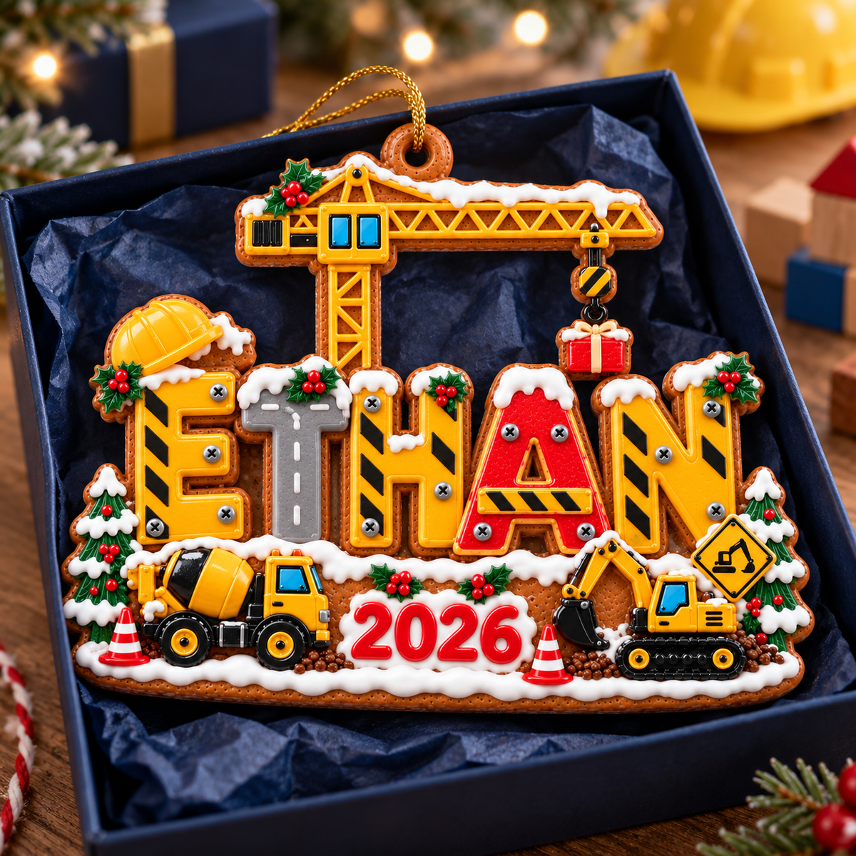 Personalized Construction Christmas Ornament 2026 – Custom Name with Excavator, Crane and Cement Mixer, Christmas Gift for Kids 377fe91b-fb17-4116-93dc-ffbd5237bb31-Ethan-construction-ornament-in-a-gift-box-3.png