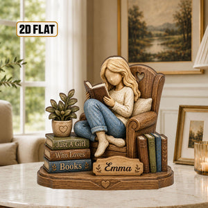 Personalized Wooden Book Lover Block, Just A Girl Who Loves Books Wooden Figurine, Book Lover Gift, Library Decor, Reader Shelf Decoration 3787243d-fe4f-4020-9815-e5f8bed57a72-7.jpg