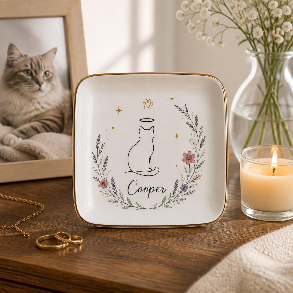 Angel Cat Memorial Jewelry Dish – Personalized Pet Name - Personalized Jewelry Plate 37964266-ceab-45cf-a26f-9314b22b9376.jpg