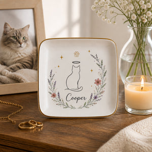 Angel Cat Memorial Jewelry Dish – Personalized Pet Name - Personalized Jewelry Plate 37964266-ceab-45cf-a26f-9314b22b9376.jpg