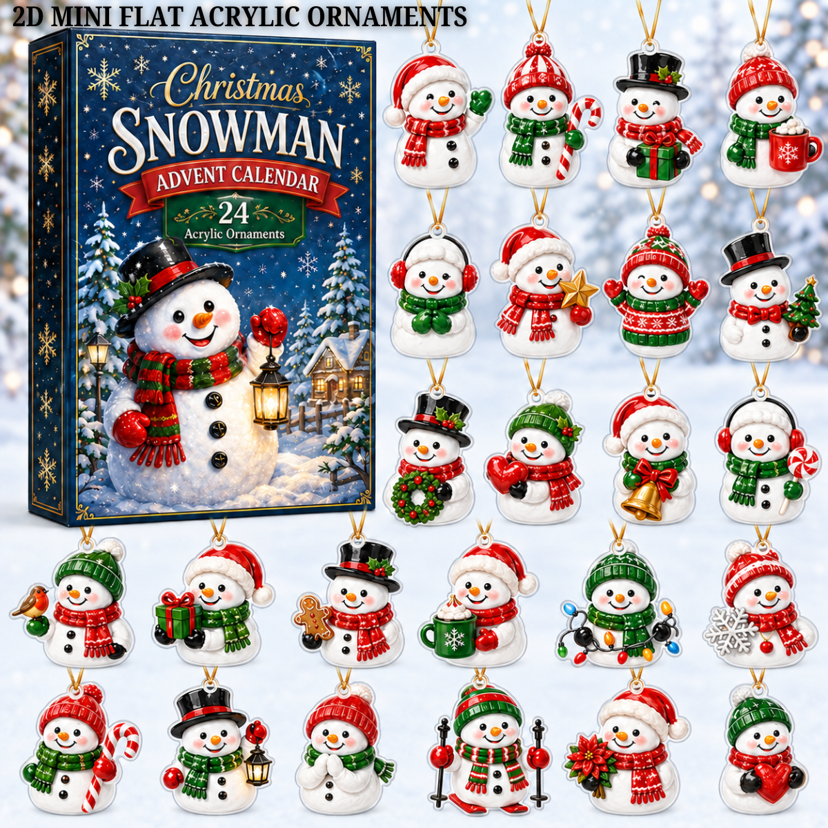 Christmas Snowman Advent Calendar 2026 - 24-Day Festive Countdown, Acrylic Charms Blind Box - Gift For Family Members 37a06300-689c-416a-b1e7-a69bcb628ae3-snowman-text.png