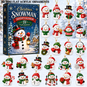 Christmas Snowman Advent Calendar 2026 - 24-Day Festive Countdown, Acrylic Charms Blind Box - Gift For Family Members 37a06300-689c-416a-b1e7-a69bcb628ae3-snowman-text.png