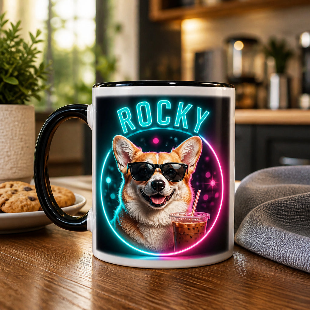 Neon Pet Happy Hour Custom Photo Mug - Personalized Mug 37a17685-29ca-4591-b7cf-b7885dca8ab0.jpg