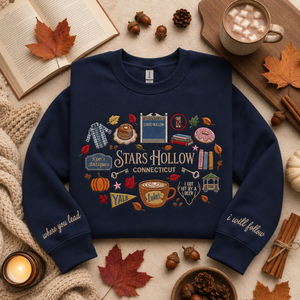 Connecticut Embroidered Sweatshirt, Bookish Pumpkin Shirt, Autumn Coffee Fall Crewneck, Small Town Inspired Gift 37cadd76-42f5-42d1-93a8-e5ba16135bd1-banner-1.png