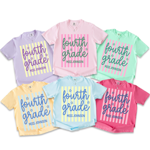Comfort Colors Custom Fourth Grade Teacher Shirt, 4th Grade Teacher Team Shirts, Personalized Fourth Grade Shirt, Gift For New Teacher 37cb22c2-6213-42dd-9171-80fbae11956b-1.png