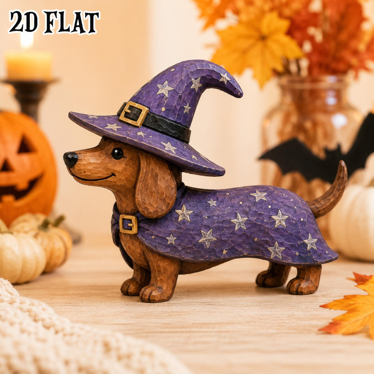 Halloween Dachshund Decor Indoor, Trick or Treat Dachshund Wooden Block, Spooky Halloween Wooden Block, Witch, Pumpkin, Vampire, Skeleton 37dab4b9-97cc-41a2-ad3f-f408cf3a1bd5-2.jpg