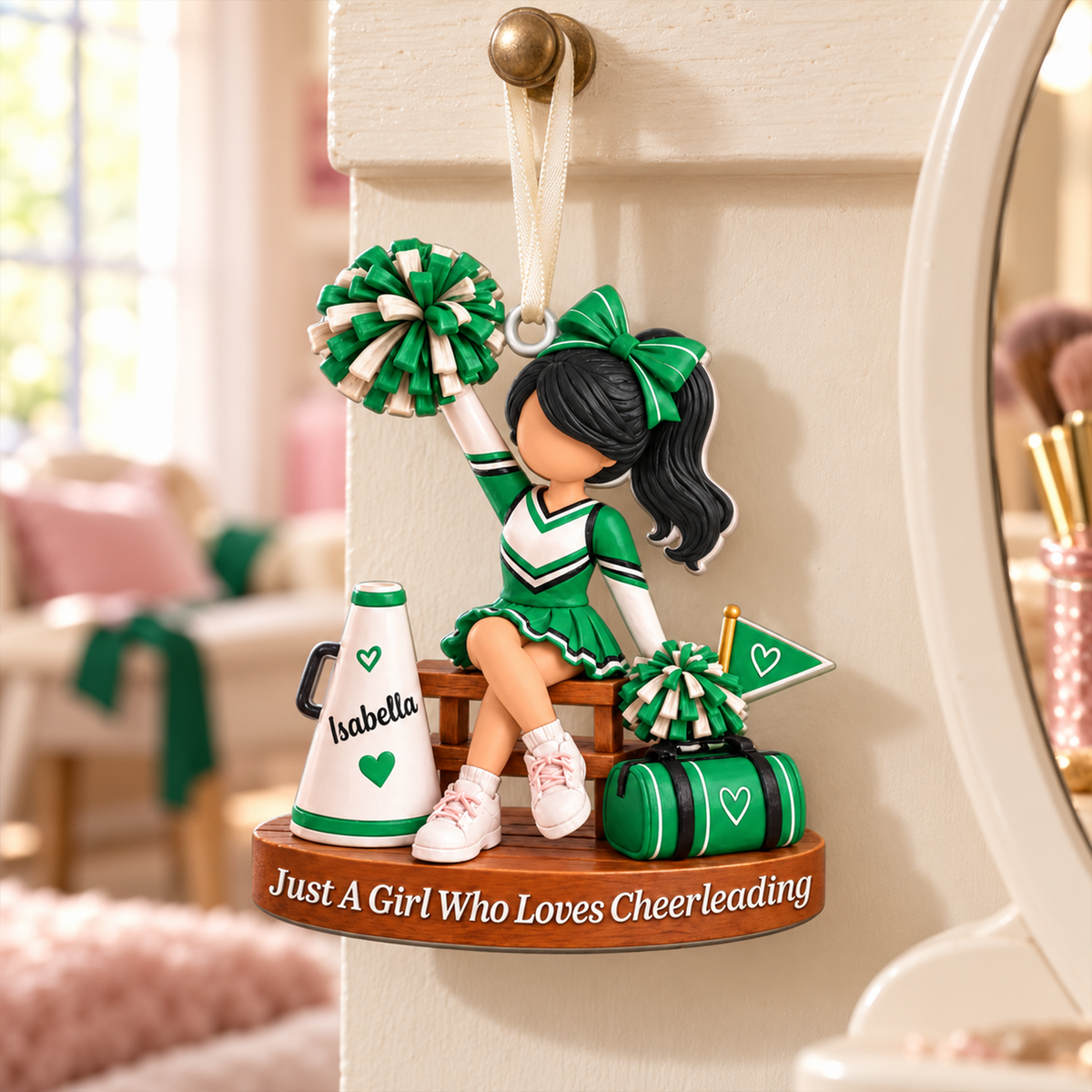 Just A Girl Who Loves Cheerleading -Personalized Cheerleader Christmas Ornament, Custom Name Cheerleading Gift for Girl, Cheer Team Ornament 37db6e2d-db5c-47c0-a740-f625523f7eb9-3.png