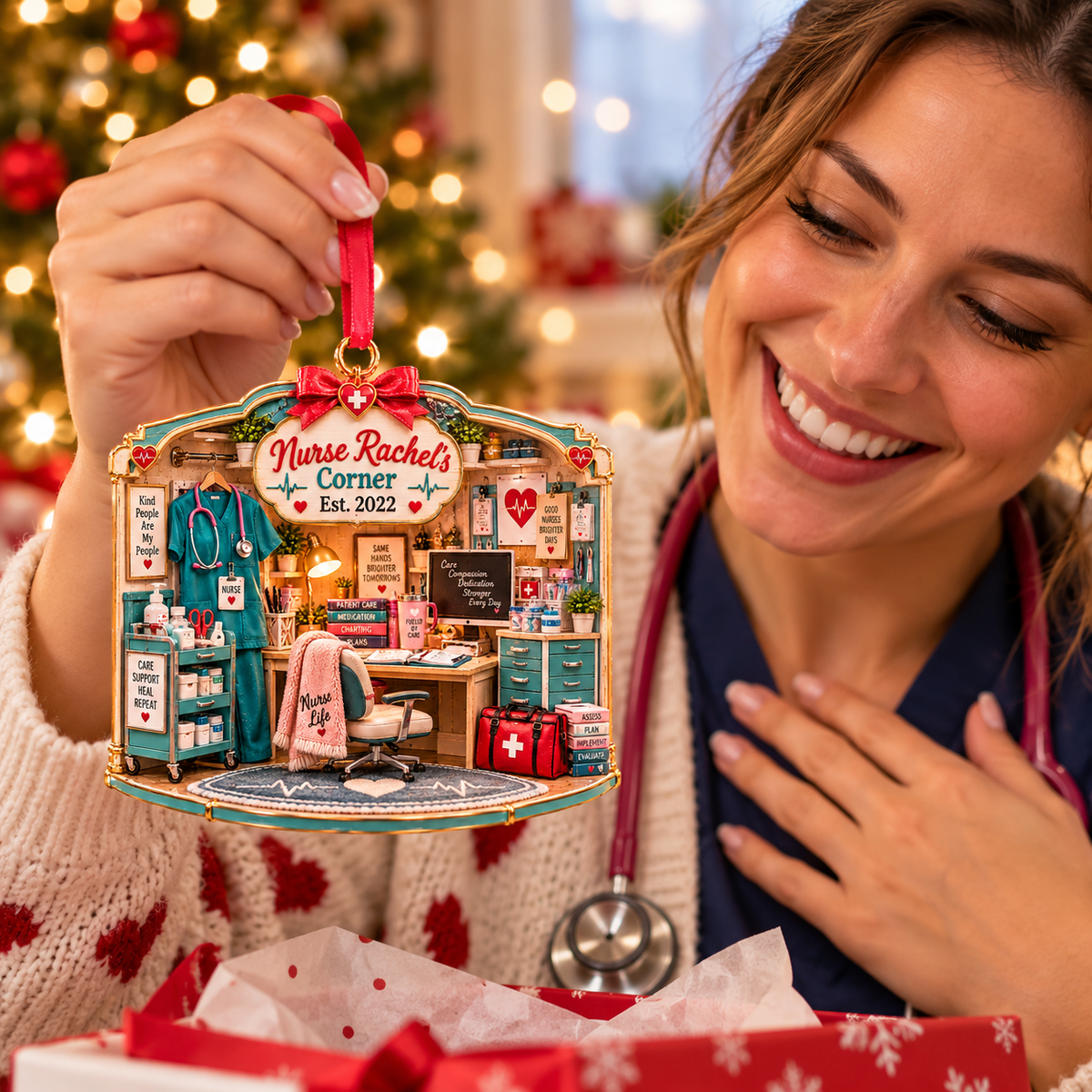 Personalized Nurse Corner Christmas Ornament – Custom Name & Year, Nurse Appreciation Gift, RN Christmas Gift for Her, Nursing Graduation Keepsake 37efef08-dbe4-467b-92e7-696983eea824-Image-Oct-22-2026-04_10_55-PM-2.png