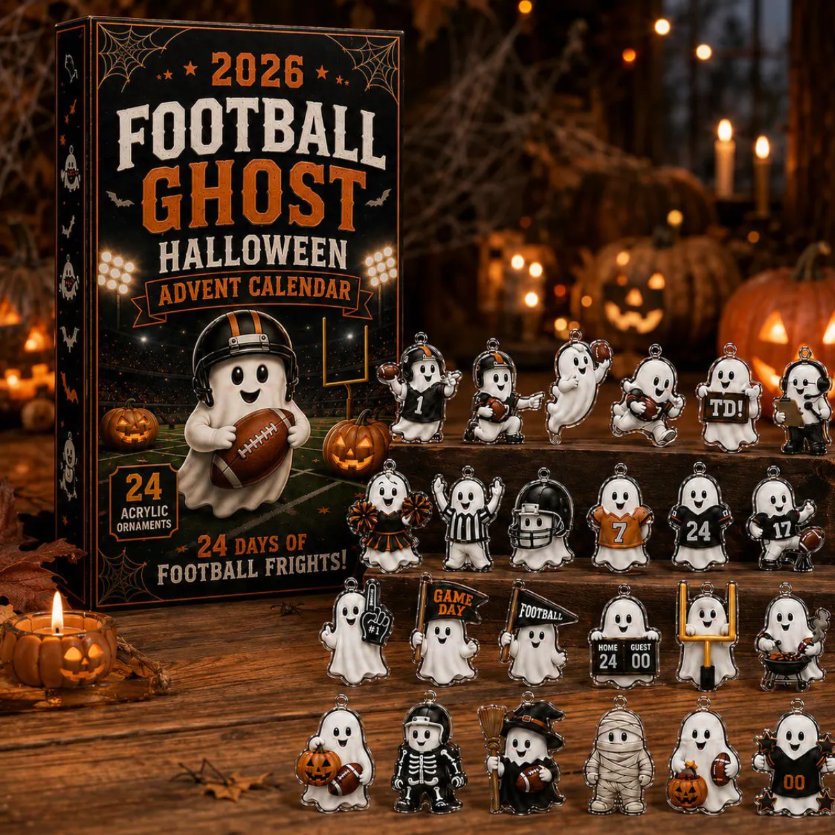 2026 Halloween Football Ghost Advent Calendar – 24-Day Spooky Sports Countdown with Acrylic Ghost Charms, Fun Football-Themed Collector Gift for Kids & Fans 37f91bc1-3f59-49c1-b502-44527c2684b1-2.png
