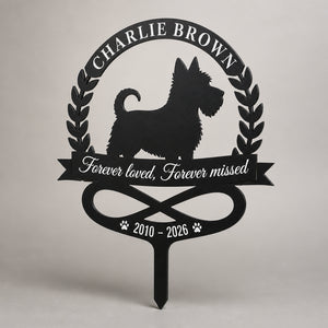 Pet Memorial Cut Metal Garden Sign – Name & Years – Forever loved, Forever missed - Personalized Cut Metal Sign UV Printed 38028aed-589c-4fa9-b705-f4953e8b8717.jpg