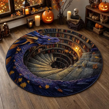 Halloween Fantasy Dragon Circle Rug, 3D Optical Illusion Spiral Library Rug, Mystical Purple Dragon Floor Carpet,Gift for Halloween Lovers 380380be-4ac7-4f97-9e0c-0034e9094e6d-F-1-.webp