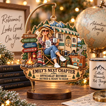 Personalized Retirement RV Ornament, Custom Photo & Name Retired and Ready to Roam Ornament, Camper Travel Retirement Gift for Women, Adventure Keepsake 3805ea59-b13b-4cf2-b4c9-f91cf0afbc78-Emily-s-Retired-Road-Adventure-Ornament-Image-Sep-17-2026-11_55_48-AM-4-.png