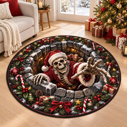 3D Illusion Skeleton Santa Christmas Rug, Gothic Holiday Floor Mat (Round) 38140059-e8e5-4b0b-8c92-a49d5ac62cb6-ggggggggggf-4-.webp
