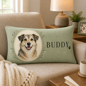 Custom Pet Portrait Name Pillow – Oval Cameo Edition - Personalized Pillow 38211f37-6243-481f-93fa-667483759c31.jpg