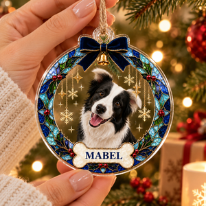 Custom Photo Dog Christmas Acrylic Ornament Gift For Dog Lovers HA75 919164 382bc4e1-ef3c-4b6c-b624-986b18bc7330-jk1.png