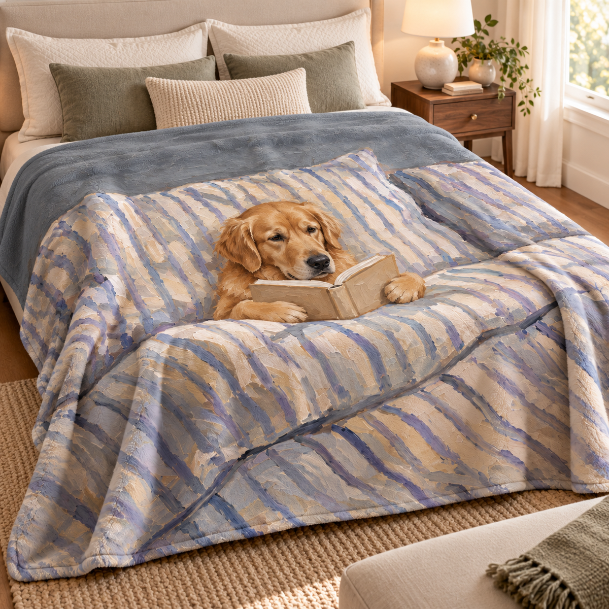 Personalized Pet Reading Fleece Blanket – Custom Pet Portrait Gift for Dog Lovers & Book Lovers 382ded7c-b91c-4d13-8efe-137b4136fbd1-Ch-n-n-Golden-Retriever-c-s-ch-3.png