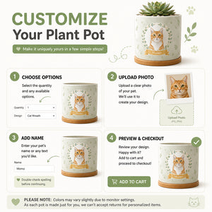 Custom Pet Portrait Plant Pot with Name - Personalized Plant Pot & Vase 383715a0-7525-4f8e-8e19-98e3e8ddd884.jpg