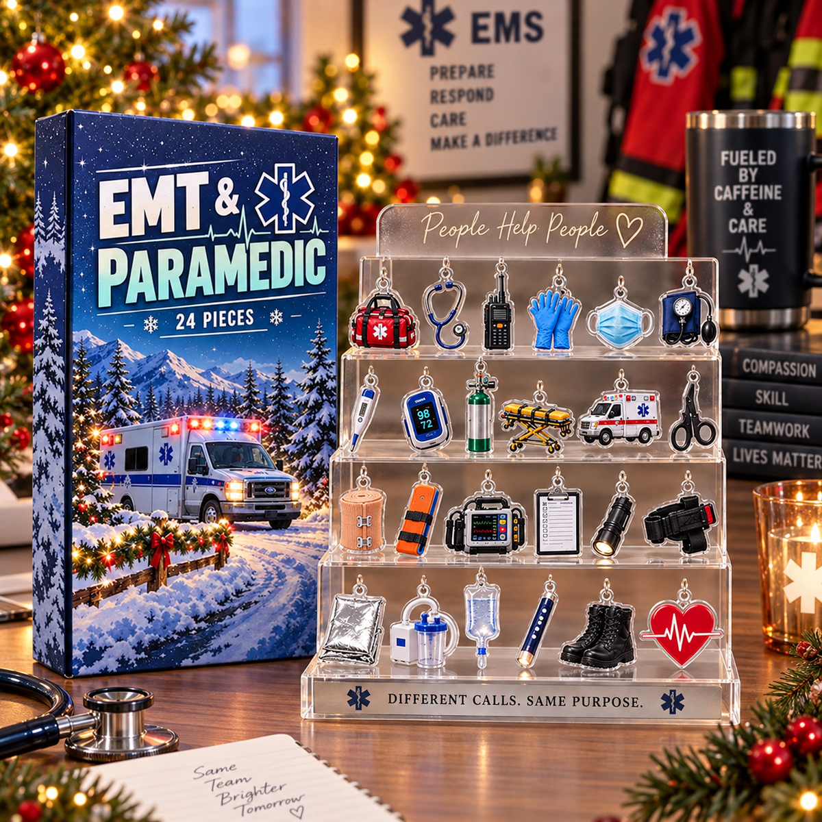 EMT & Paramedic Advent Calendar, 24 Acrylic Hanging Ornaments, Profession Christmas Countdown, Career Keepsake Gift 3839b18f-e104-4be0-8c08-026d33d85eb1-eb101a09-3f11-4520-9511-c2fc7023b5ae.png