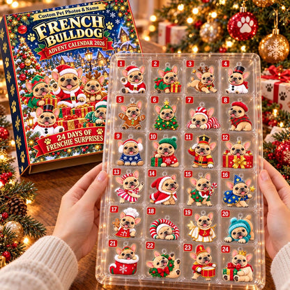 Personalized Frenchie Christmas 2D Acrylic Advent Calendar, French Bulldog 24 Days Acrylic Ornament Countdown, Dog Christmas Gift, 24 Days Of Suprise 385ad3d9-fd98-4bcd-af18-6f5fc72b05c8-il_1588xN.8604832620_ord0.jpg