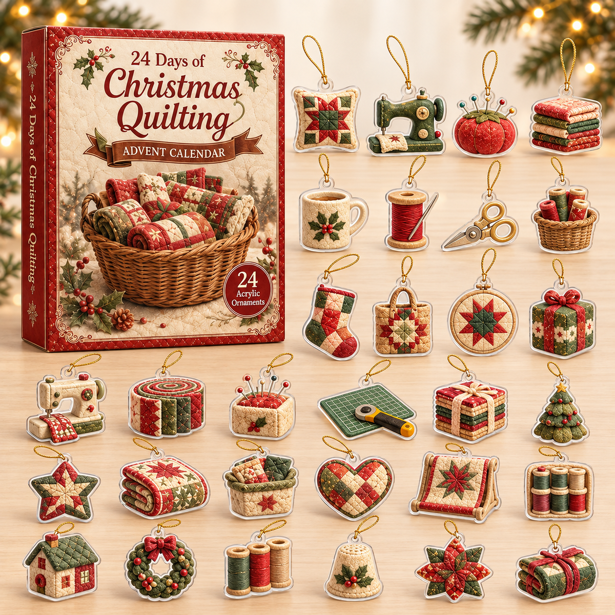 Christmas Quilting Advent Calendar 2026 - 24-Day Festive Countdown, Acrylic Charms Blind Box - Gift For Quilting Collectors 386fab04-9d52-4b3e-8841-9e21cdd2d471-quilt-box-charms.png