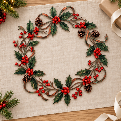 Christmas Metal Wreath, Holly Berries and Pine Cones Door Decor, Festive Holiday Porch Hanging, Winter Entryway Accent 389cf599-85f3-413a-8355-b453518e4453-66da8ed8-2494-4d18-b70a-5bccbfa9f7f1.png