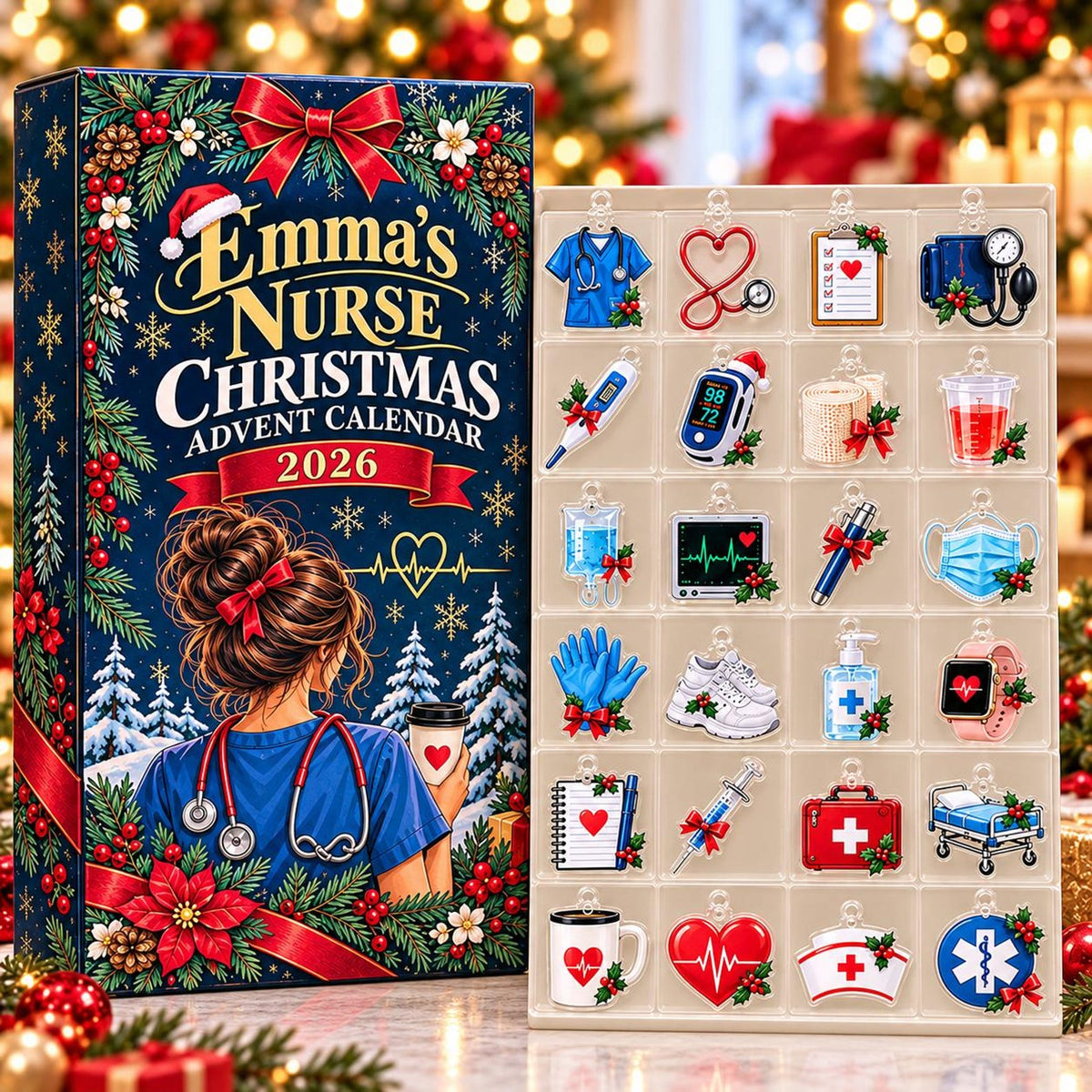 Registered Nurse Advent Calendar, 24 Acrylic Hanging Ornaments, Profession Christmas Countdown, Keepsake Gift, Registered Nurse Christmas 38afd456-141b-4f74-a185-d1ef9faae187-il_1588xN.8643060763_7nh3.jpg