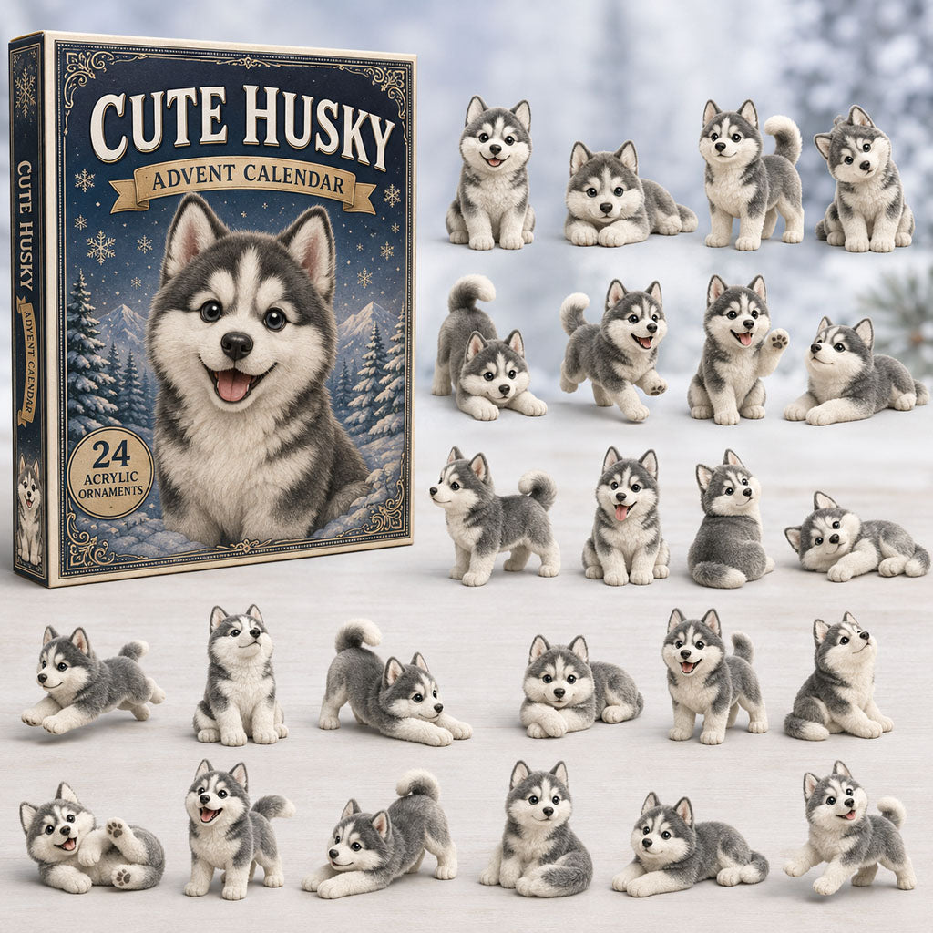 Cute Husky Advent Calendar 2026 - 24-Day Festive Countdown, Acrylic Charms Blind Box - Gift For Dog Lovers 38ca58d7-ab6d-4bd6-9304-7a8e62e0c933-husky.jpg