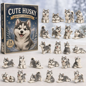 Cute Husky Advent Calendar 2026 - 24-Day Festive Countdown, Acrylic Charms Blind Box - Gift For Dog Lovers 38ca58d7-ab6d-4bd6-9304-7a8e62e0c933-husky.jpg