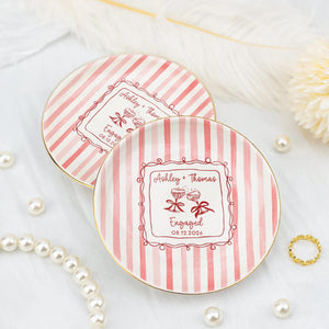 Personalized Engagement Ring Dish, Ceramic Jewelry Tray with Couple Names, Heart Trinket Tray for Wedding Gift 38d431c2-3003-4368-a439-df679c4fff3a-4.jpg