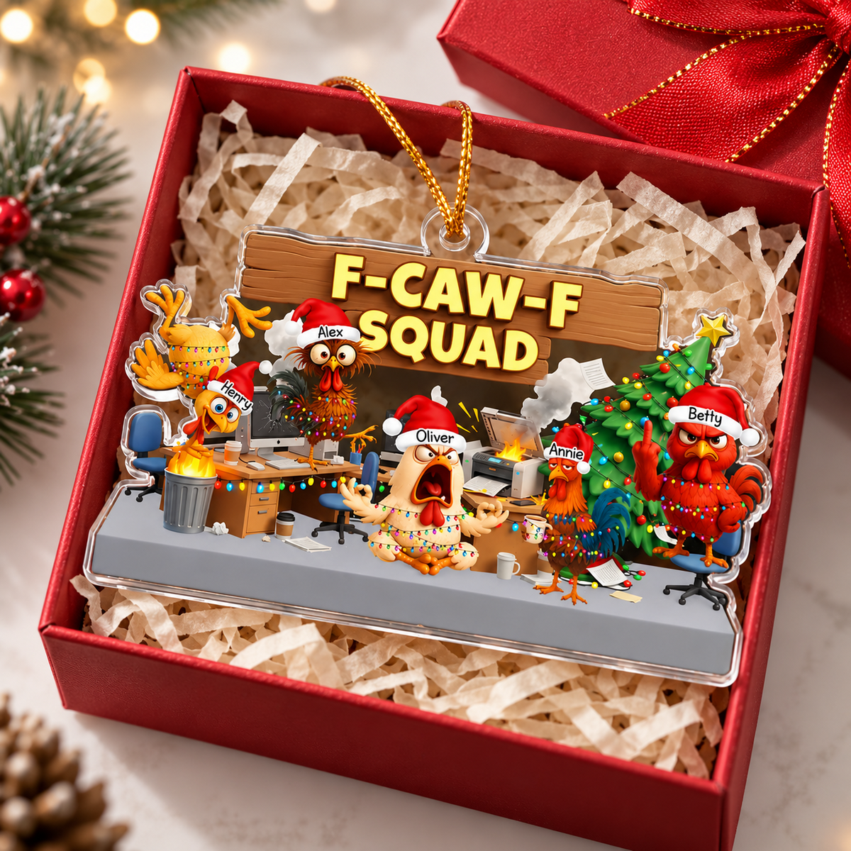F-Caw-F Squad - Funny White Elephant Party Exchange Gift For Coworker Team - Personalized Acrylic Ornament 38da7f71-b97b-456a-bb76-5de187851206-t-i-xu-ng-10-.png