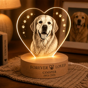 Pet Memorial Heart LED Light – Forever Loved (Photo + Name + Years) - Personalized 3D LED Light Wooden Base 38e4c772-a355-450d-81dc-097c17299cd7.jpg