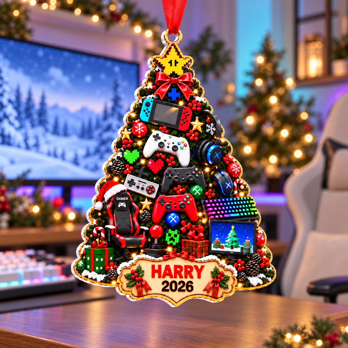 Custom Name Gamer 3D Relief Ornament, Gaming Christmas Tree Shape, Gift for Him, Stocking Stuffer, Gaming Ornament, Player Christmas Gift 38ef71a9-79b5-4cc1-8169-ccf36ea98098-7a1d5e35-eafe-428f-99df-45663cb9fc66.png