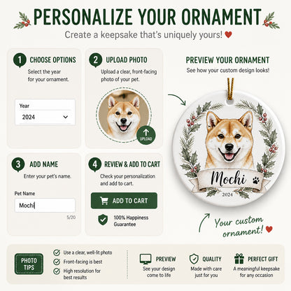 Custom Pet Portrait Ornament – Watercolor Wreath From Your Photo - Personalized Ornament 39059471-3179-4890-80ce-6f732c9c5ca4.jpg