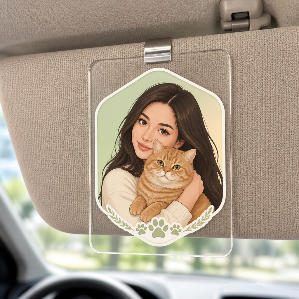Custom Pet Portrait Car Visor Clip – Photo-to-Art Badge - Personalized Car Visor Clip 3908cf33-3983-436a-b3e6-8edc04ca48ae.png