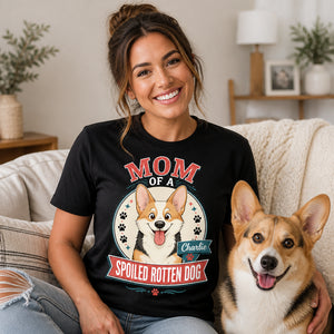 Mom Of A Spoiled Rotten Dog – Custom Pet Portrait Tee - Personalized T-shirt 3916930f-465a-447d-9346-96ae100b8af6.jpg