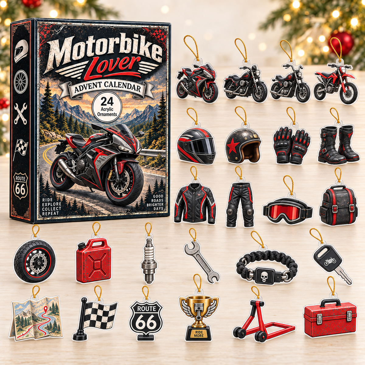 Motorbike Lover Advent Calendar 2026 - 24-Day Festive Countdown, Acrylic Charms Blind Box - Gift For Outdoor Hobby Lovers 39311347-c0f2-4c07-bf5d-5e81468c20c9-motorbike-box-charms.png