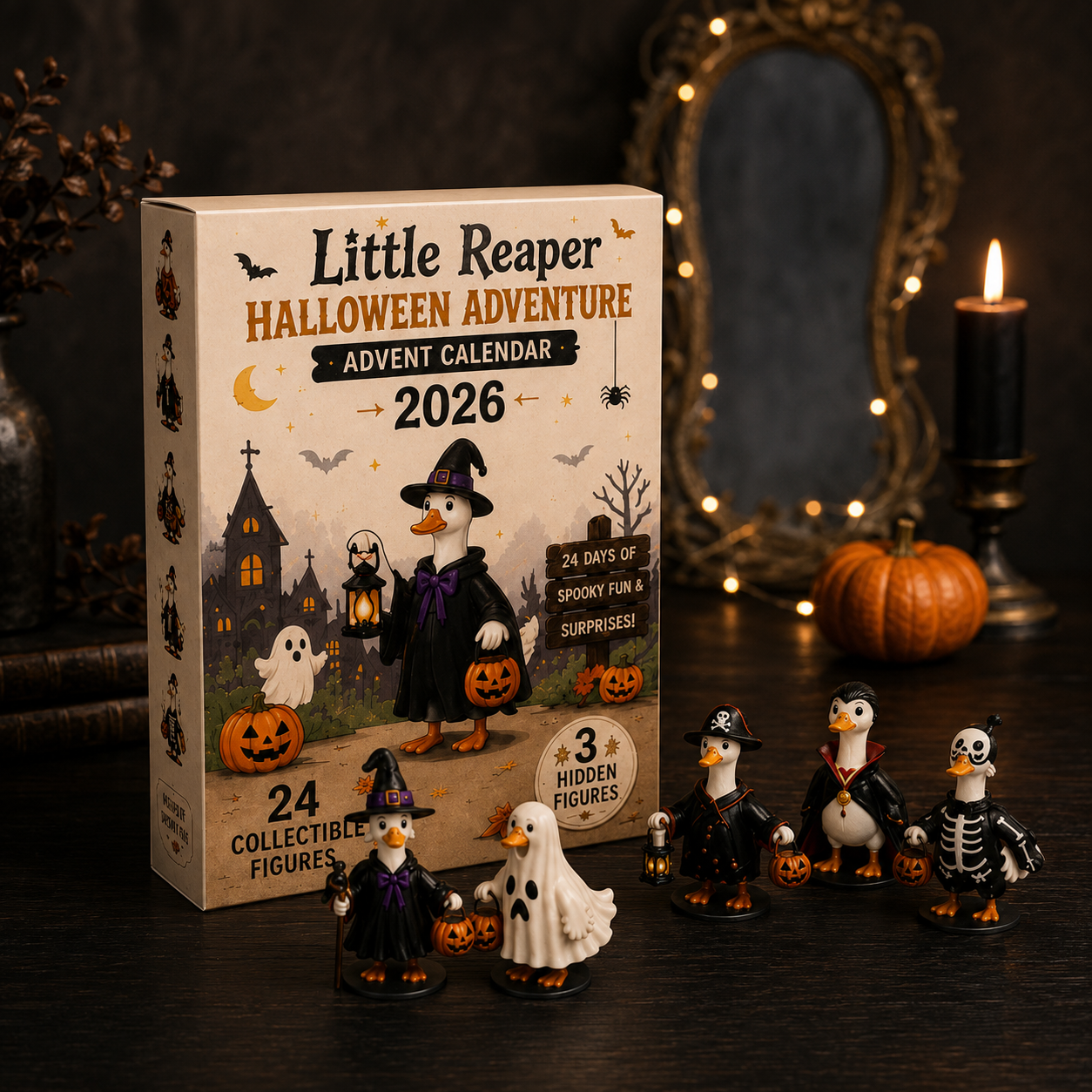 Halloween Advent Calendar, Little Reaper Duck Decor, 24 Costume Ducks, Acrylic Halloween Display, Spooky Home Decor, Halloween Gift, Mystery Box 3931eba1-2bd4-458f-844b-41d609615809-banner-1.png