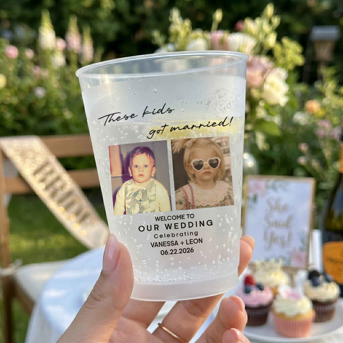 These Kids Got Married! - Wedding Reception Favors, Modern Wedding Decor - Personalized Cups 393a80be-ed17-4563-a18a-dbbda065ad33-1.png