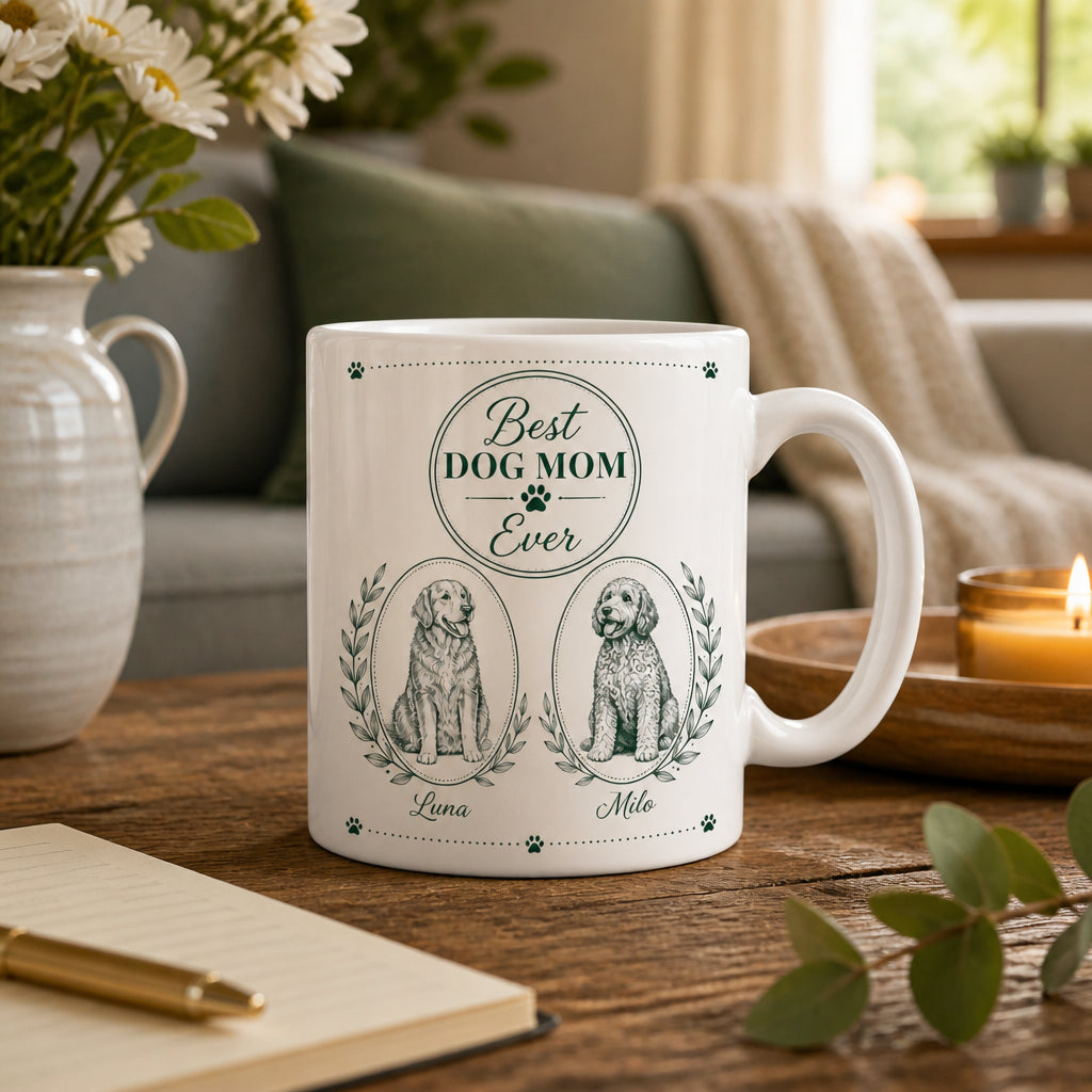 Best Dog Mom Ever — Botanical Cameo Pet Portrait Mug - Personalized Mug 393ad8e4-cd39-42e5-98d7-183bc12ead40.jpg